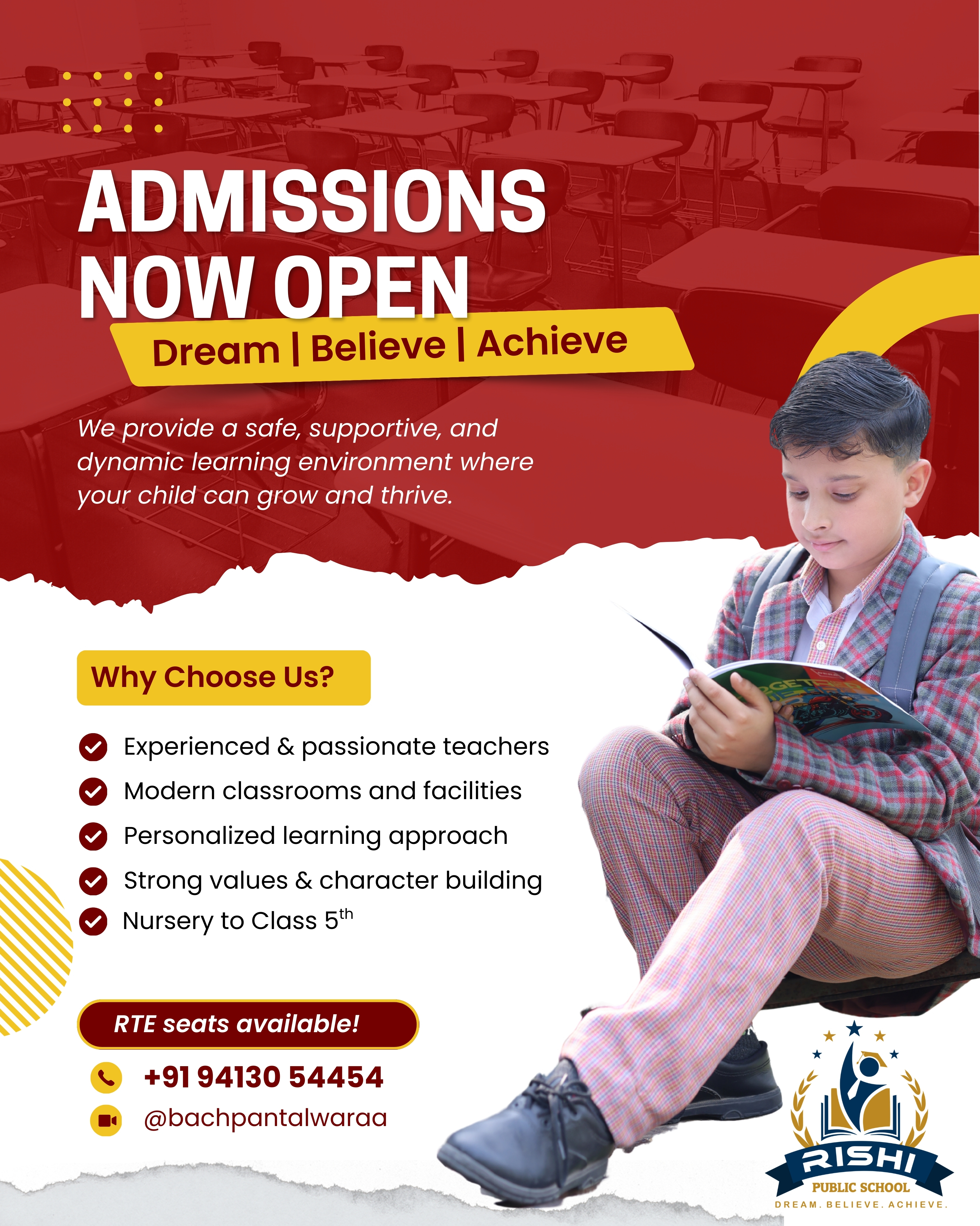 Admission Open | Building Strong Foundations for Lifelong Success | Admission Open 2026–27 | Admission Open | Building Strong Foundations for Lifelong Success